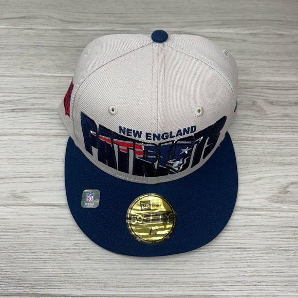 New England Patriots Official 2023 NFL Draft New Era 59FIFTY Fitted Cap - Picture 2 of 7